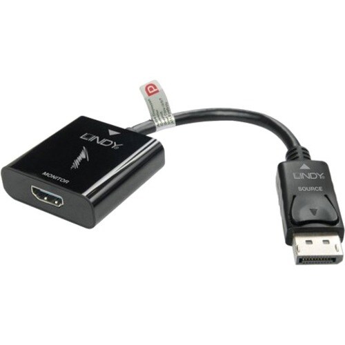 LINDY A/V Adapter - 1x HDMI 2.0a Type A Digital Audio/Video - Male - 1x Displayport 1.2 Digital Audio/Video - Female - 384