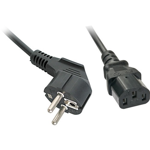 LINDY Standard Power Cord - 3 m - France - For Printer - Schuko CEE 7/7 / IEC 60320 C13 - 230 V AC - Black - 1 Pcs