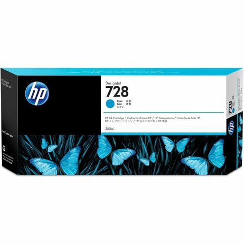 HP 728 Original Extra High Yield Inkjet Ink Cartridge - Cyan Pack - Inkjet - Extra High Yield