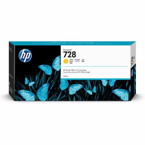 HP 728 Original Extra High Yield Inkjet Ink Cartridge - Yellow Pack - Inkjet - Extra High Yield