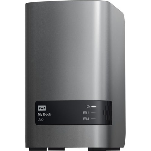 WD My Book Duo WDBFBE0160JBK-EESN 2 x Total Bays DAS Storage System - 16 TB HDD Desktop - 20 TB Supported HDD Capacity - 1