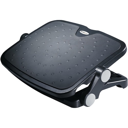 StarTech.com Footrest - TAA Compliant - Black - 93.98 mm - 121.92 mm Adjustable Height - 30° Tilt - Plastic, Aluminium