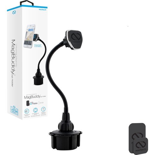 Hypercel MagBuddy Vehicle Mount for Smartphone, iPhone, iPad, iPad Air, iPad mini, Tablet - Black - Black BLK EXTENDED FLE