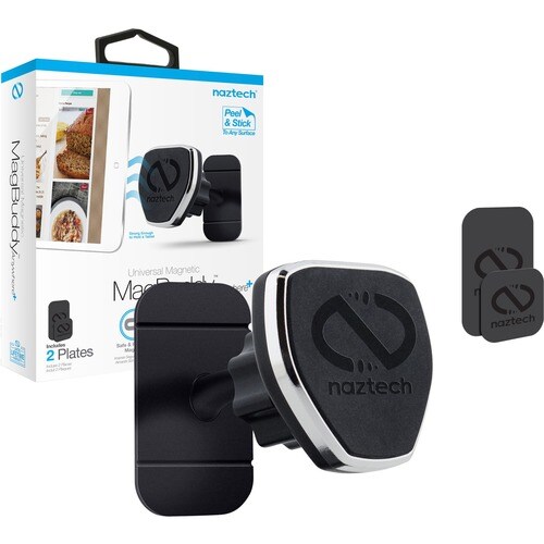 Hypercel MagBuddy Vehicle Mount for Smartphone, iPhone, iPad Air, iPad mini, Tablet, iPad - Black - Black MNT BLK SAFE & P