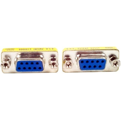 StarTech.com Slimline DB9 Serial Gender Changer - F/F - 1 x 9-pin DB-9 Female - 1 x 9-pin DB-9 Female