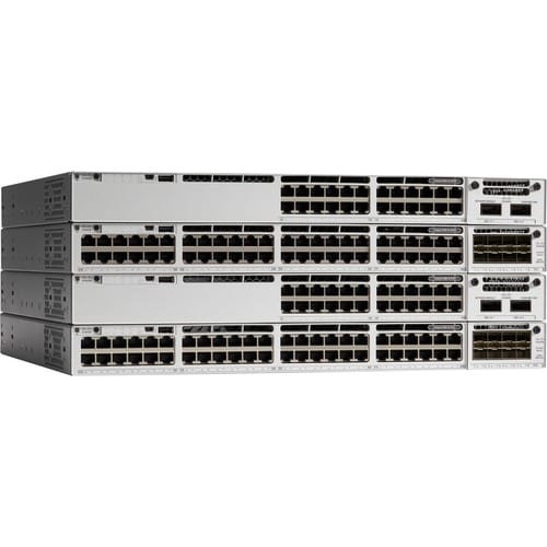 Commutateur Ethernet Cisco Catalyst 9300 C9300-24T 24 Ports Gérable - 2 Couche supportée - Paire torsadée
