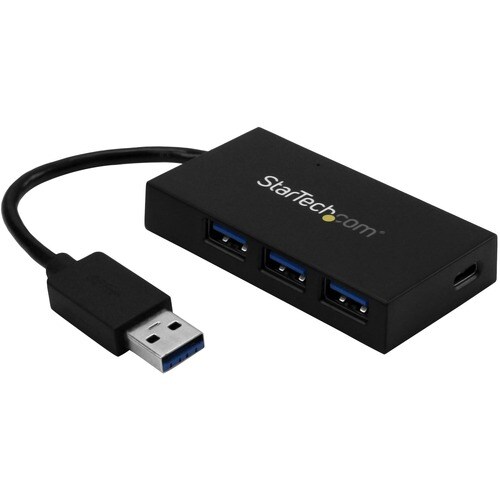 StarTech.com USB-Hub - USB-Typ C - Extern - Schwarz - TAA-konform - 4 Total USB Port(s) - 4 USB 3.0 Port(s)