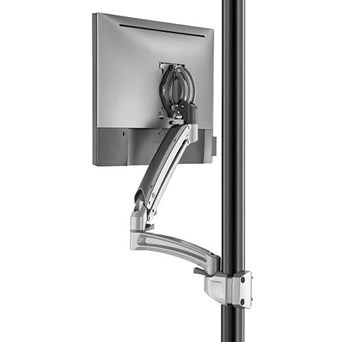 Chief Kontour K1P120SXRH Pole Mount for Monitor, All-in-One Computer - Silver - TAA Compliant - 1 Display(s) Supported - 3