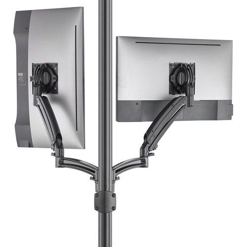 Chief Kontour K1P220BXRH Pole Mount for Monitor, All-in-One Computer - Black - TAA Compliant - 2 Display(s) Supported - 30