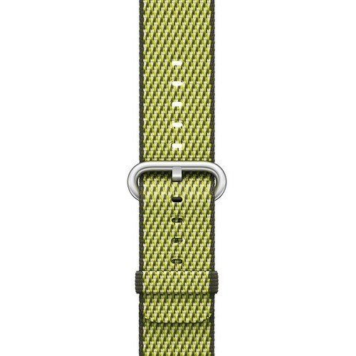 42MM DARK OLIVE CHECK WOVEN NYLON