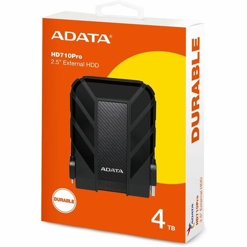 Disco Duro Adata HD710 Pro - 2.5" Externo - 4TB - Negro - Consola de juegos Dispositivo compatible - USB 3.2 (Gen 1) - 3Añ