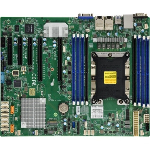 Supermicro X11DPH-T Server Motherboard - Intel C624 Chipset - Socket P LGA-3647 - Extended ATX - Xeon Processor Supported 
