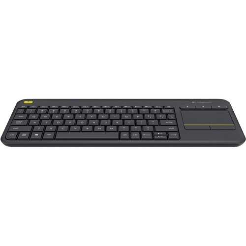 Logitech K400 Plus Teclado - Sem fios Conectividade - USB Interface - TouchPad - Inglês (Reino Unido) - QWERTY Layout - Pr