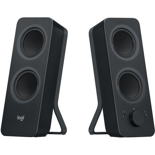 Logitech Z207 Bluetooth Speaker System - 5 W RMS - Black - Desktop - 2 Pack