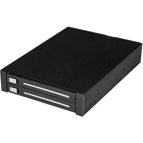 StarTech.com Dual-Bay 2.5in SATA SSD / HDD Rack for 3.5in Front Bay - Trayless SATA Backplane - RAID - SATA/600 - Serial A