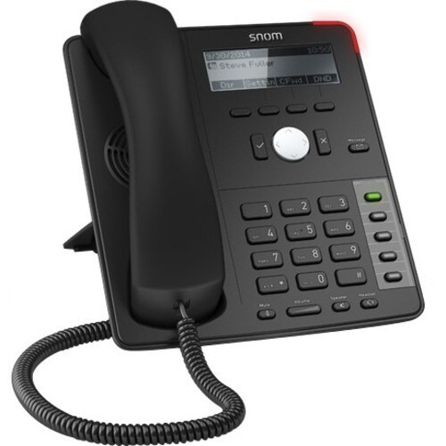 Snom D712 IP-Telefon - Schnurgebunden - Desktop - Schwarz - 4 x Gesamtleitung - VoIP - 1 x Netzwerk (RJ-45) - PoE Ports