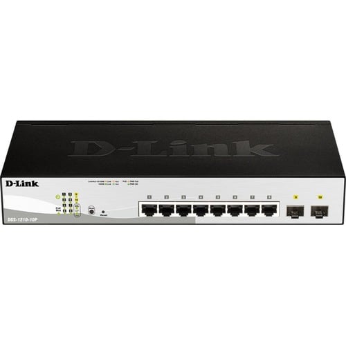 Switch Ethernet D-Link DGS-1210 DGS-1210-10MP 8 Porte Gestibile - Gigabit Ethernet - 1000Base-T, 1000Base-X - 3 Layer supp