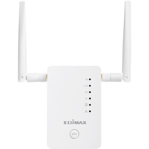 Edimax Gemini RE11S IEEE 802.11ac 1.17 Gbit/s Wireless Range Extender - 2.40 GHz, 5 GHz - Gigabit Ethernet - 1 Pack