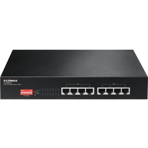 Switch Ethernet Edimax ES-1008P V2 8 Porte - 2 Layer supportato - Coppia incrociata - Standalone