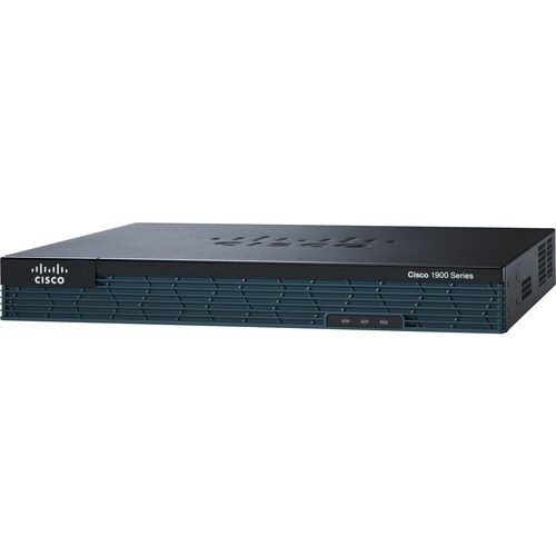 Cisco 1900 1921 Router - Recondicionado - 2 Portas - PoE Ports - Porta de gestão - 2 - Gigabit Ethernet - 1U - Montável so