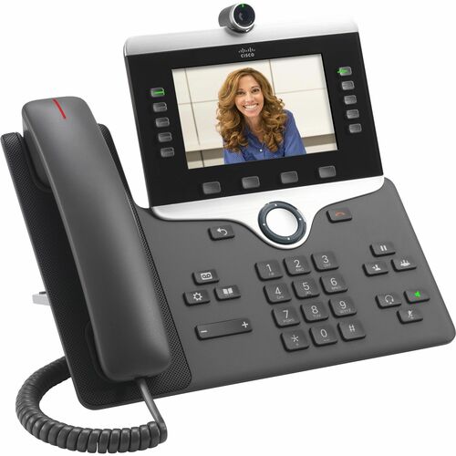 Cisco 8845 Telefone IP - Bluetooth - Montagem em parede, Tabletop - Carvão - Compatível com TAA - 5 x Linha Total - VoIP -