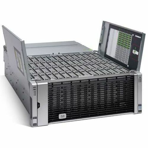 Cisco 56 x Total de compartimentos Sistema de armazenamento NAS - 4U Montável sobre rack - 0 x HDD Installed - 12Gb/s SAS 
