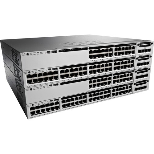 Cisco Catalyst 3850 WS-C3850-12XS Gerenciável Comutador de camada 3 - Ethernet de 10 Gigabit - 10GBase-X - Recondicionado 