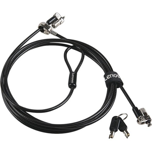 Lenovo Kensington MicroSaver DS 2.0 MasterKey Twin Head Cable Lock - Master Keyed Lock - For Notebook, Monitor, Desktop Co