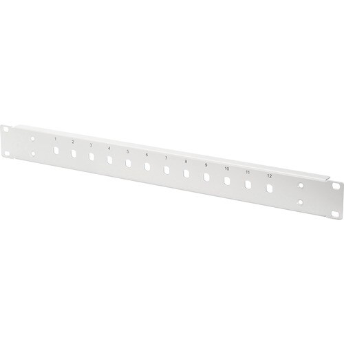 DIGITUS Professional Mounting Plate for Fiber Optic Coupler, Cable Box - White - 1