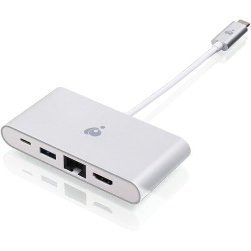 IOGEAR USB-C 4K Multiport Adapter (HDMI, GbE, USB Type-A, USB-C) - for Notebook - USB Type C, Thunderbolt 3 - 3 x USB Port