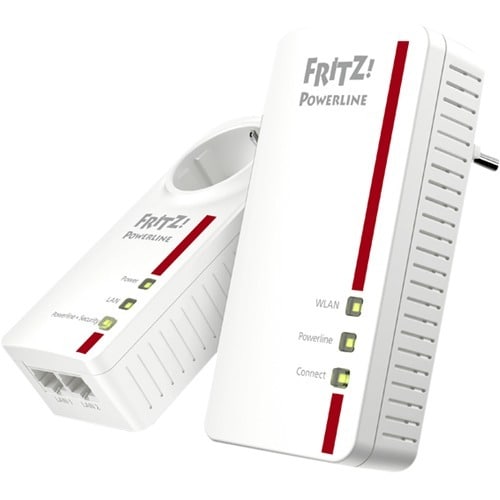 AVM FRITZ!Powerline 1260E WLAN Set Edition International 1 x Yes - No - No - No - No - 1200Mbit/s Powerline - Yes - IEEE 8