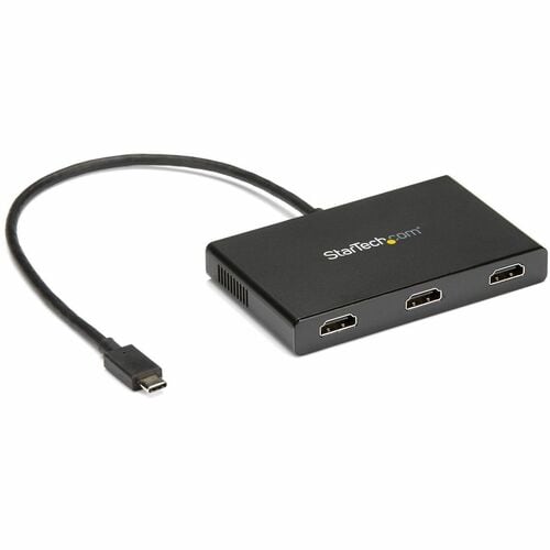 StarTech.com Adaptador USB-C de 3 Puertos - Hub MST USB Tipo C a 3 Puertos HDMI - Divisor Splitter HDMI Triple 1080p 60Hz 