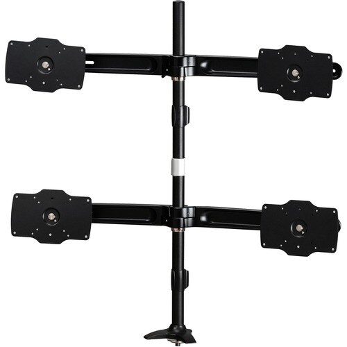Amer Mounts Desk Mount for Flat Panel Display - Black - Height Adjustable - 61 cm to 81.3 cm (32"") Screen Support - 24.04
