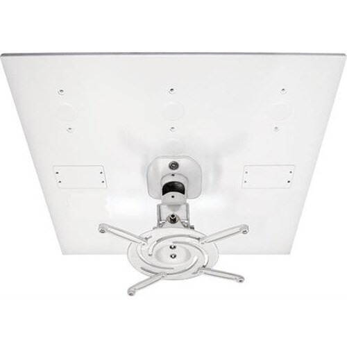 Amer Mounts AMRDCP100KIT Ceiling Mount for Projector - White - 13.61 kg Load Capacity - Steel, Cast Aluminum