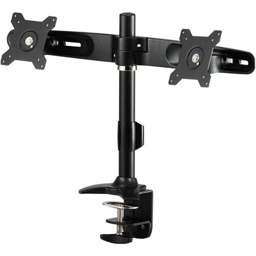 Amer Mounts AMR2C Clamp Mount for Flat Panel Display, Monitor - Black - Landscape/Portrait - TAA Compliant - Height Adjust