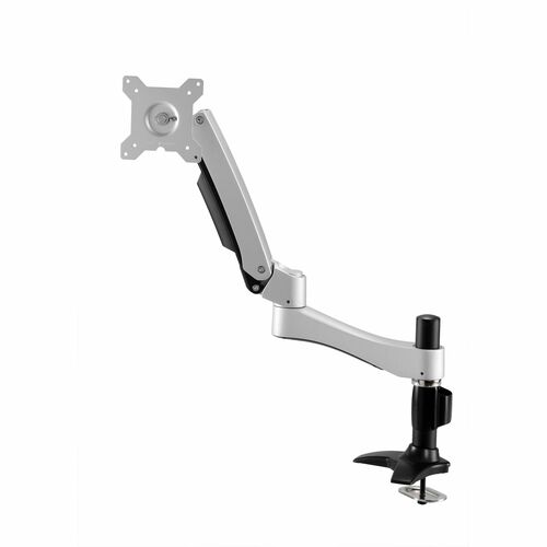 Amer Mounts Mounting Arm for Flat Panel Display, LCD Monitor, LED Monitor, Monitor - White - Landscape/Portrait - TAA Comp