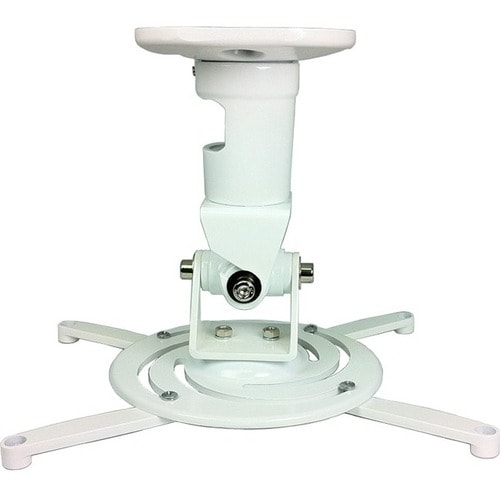 Amer Mounts AMRP100 Ceiling Mount for Projector - White - 13.61 kg Load Capacity - Cast Aluminum