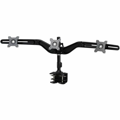 Amer Mounts AMR3C Desk Mount for Flat Panel Display, Monitor - Black - TAA Compliant - Height Adjustable - 3 Display(s) Su