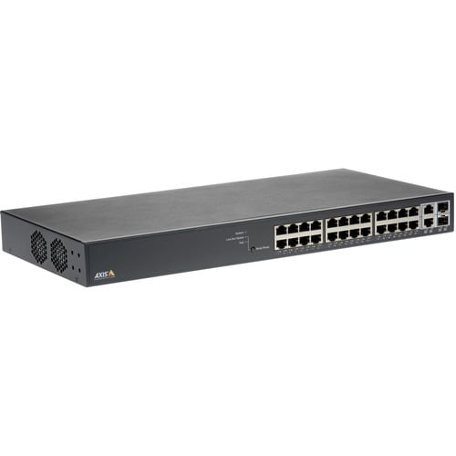 AXIS T8524 24 Ports Manageable Ethernet Switch - Gigabit Ethernet - 1000Base-X - 2 Layer Supported - Modular - 2 SFP Slots