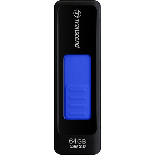 Pen Drive Transcend JetFlash 760 - 64 GB - USB 3.0 - Nero, Blu - 80 MB/s Read Speed - 68 MB/s Write Speed