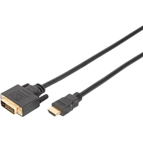 Digitus 2 m HDMI Videokabel für HDTV, Videogerät - Zweiter Anschluss: 1 x 19-pin DVI-D (Single-Link) Digital Video - Male 