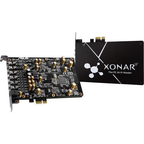 Asus PCIe 7.1 Gaming Audio Card XONAR AE - 24 bit DAC Data Width - 7.1 Sound Channels - Internal - C-Media 6632AE - PCI Ex