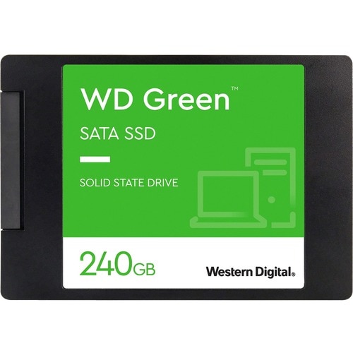 WD Green WDS240G2G0A 240 GB Solid State Drive - 2.5" Internal - SATA (SATA/600) - Notebook, Desktop PC Device Supported - 