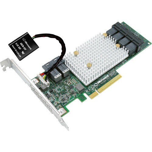 Microchip SmartRAID ASR-3154-8e SAS Controller - 12Gb/s SAS - PCI Express 3.0 x8 - 4 GB Flash Backed Cache - Plug-in Card 