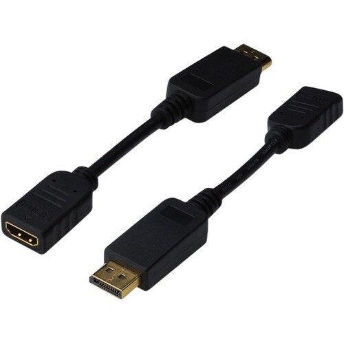 Digitus 15 cm DisplayPort/HDMI AV-Kabel für Monitor, HDTV, Notebook, Plasma, Computer - 1 - Zweiter Anschluss: 1 x HDMI Ty