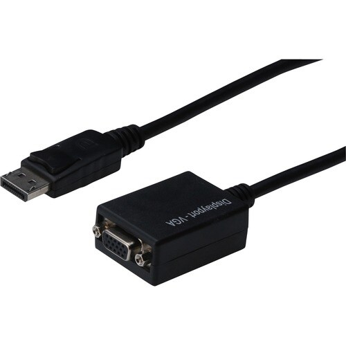 Digitus 15 cm DisplayPort/VGA Videokabel für Audio-/Video-Gerät, PC, Notebook, Monitor - Zweiter Anschluss: 1 x 15-pin HD-