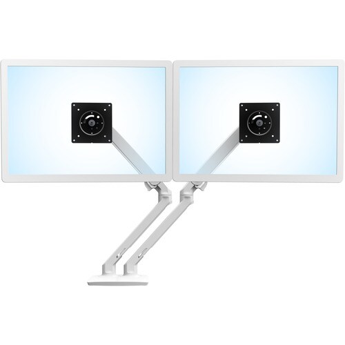 Ergotron Mounting Arm for LCD Monitor - White - 2 Display(s) Supported - 61 cm (24") Screen Support - 18.14 kg Load Capaci