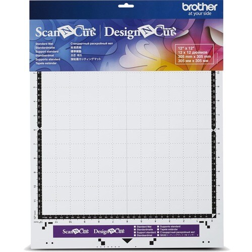 Brother Standard Mat 12" x 12" - Fabric, Paper - 304.80 mm Length x 304.80 mm Width - Square