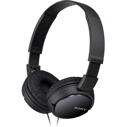 Sony MDR-ZX110/B Wired Over-the-head Binaural Stereo Headphone - Black - Supra-aural - 24 Ohm - 12 Hz to 22 kHz - 1.20 m C