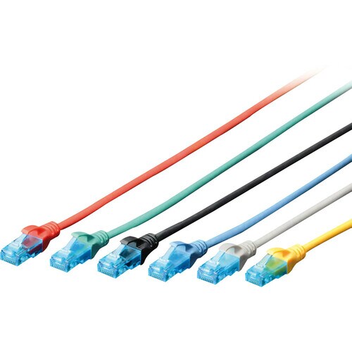 Digitus 3 m Kategorie 5e Netzwerkkabel für Netzwerkgerät - Zweiter Anschluss: 1 x RJ-45 Network - Male - Patchkabel - Grau